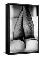 Female Legs in Tights-Rory Garforth-Framed Stretched Canvas