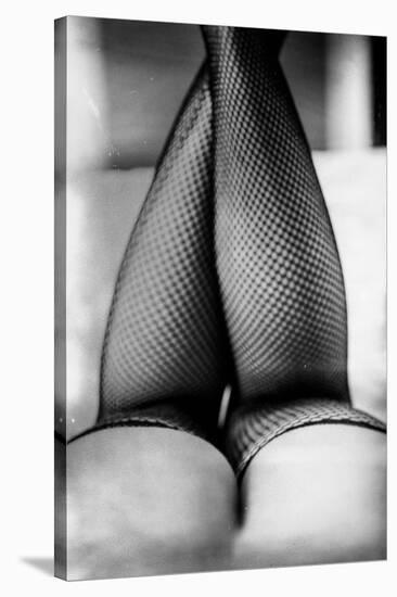Female Legs in Tights-Rory Garforth-Stretched Canvas