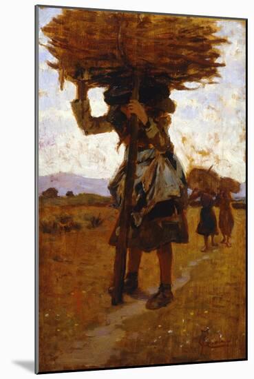 Female Loggers from San Rossore-null-Mounted Giclee Print