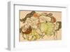 Female Lovers, 1915-Egon Schiele-Framed Art Print