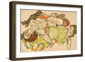 Female Lovers, 1915-Egon Schiele-Framed Giclee Print