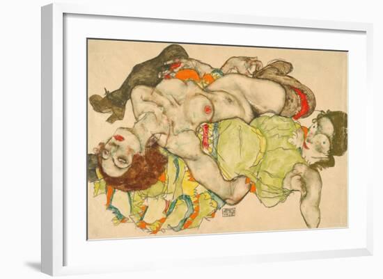 Female Lovers, 1915-Egon Schiele-Framed Giclee Print