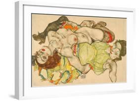 Female Lovers, 1915-Egon Schiele-Framed Giclee Print