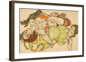 Female Lovers, 1915-Egon Schiele-Framed Giclee Print