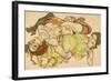 Female Lovers, 1915-Egon Schiele-Framed Giclee Print