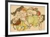 Female Lovers, 1915-Egon Schiele-Framed Giclee Print