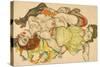 Female Lovers, 1915-Egon Schiele-Stretched Canvas