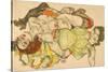 Female Lovers, 1915-Egon Schiele-Stretched Canvas