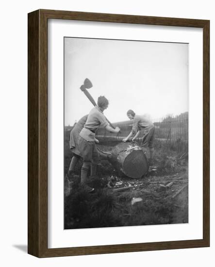 Female Lumberjacks!-null-Framed Photographic Print