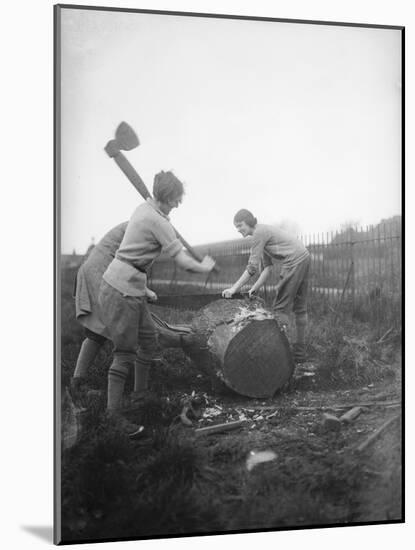 Female Lumberjacks!-null-Mounted Photographic Print