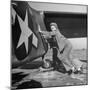 Female Marines Pushing the Tail of a Plane to Turn It Around During Flight Training For WWII-William C^ Shrout-Mounted Photographic Print