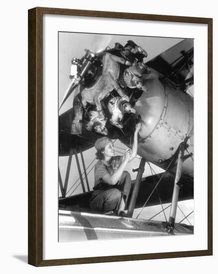 Female Mechanic Farley-null-Framed Premium Photographic Print