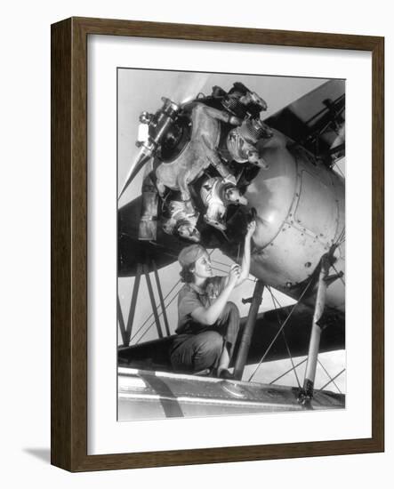 Female Mechanic Farley-null-Framed Photographic Print