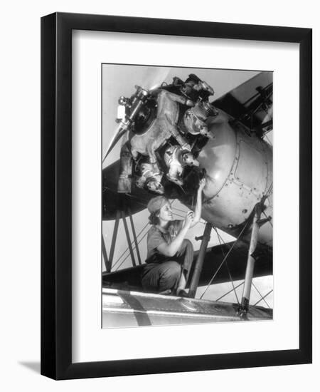 Female Mechanic Farley-null-Framed Photographic Print