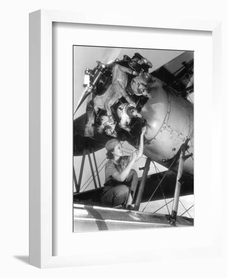 Female Mechanic Farley-null-Framed Photographic Print