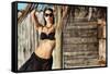 Female Model Wearing Bikini-Luis Beltran-Framed Stretched Canvas