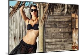 Female Model Wearing Bikini-Luis Beltran-Mounted Photographic Print