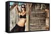 Female Model Wearing Bikini-Luis Beltran-Framed Stretched Canvas