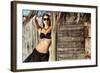 Female Model Wearing Bikini-Luis Beltran-Framed Photographic Print