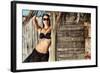 Female Model Wearing Bikini-Luis Beltran-Framed Photographic Print