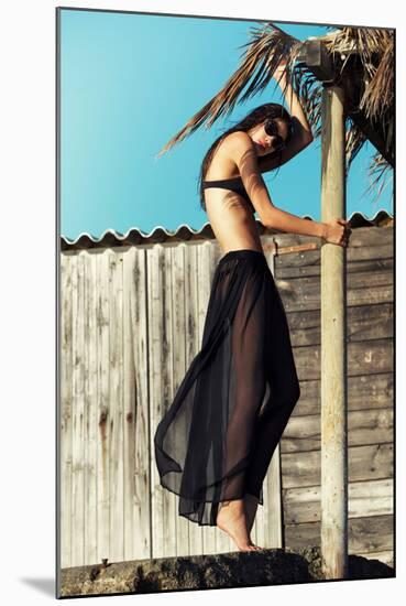 Female Model Wearing Bikini-Luis Beltran-Mounted Photographic Print