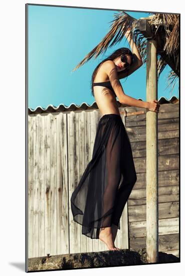 Female Model Wearing Bikini-Luis Beltran-Mounted Photographic Print