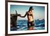 Female Model Wearing Bikini-Luis Beltran-Framed Photographic Print