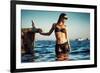 Female Model Wearing Bikini-Luis Beltran-Framed Photographic Print