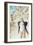 Female Model Wearing Feathers-Luis Beltran-Framed Photographic Print