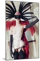 Female Model Wearing Feathers-Luis Beltran-Mounted Photographic Print