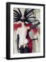 Female Model Wearing Feathers-Luis Beltran-Framed Photographic Print