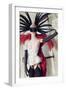 Female Model Wearing Feathers-Luis Beltran-Framed Photographic Print