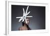 Female Model Wearing Unusual Headdress-Luis Beltran-Framed Photographic Print