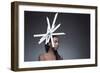 Female Model Wearing Unusual Headdress-Luis Beltran-Framed Photographic Print
