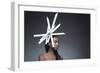 Female Model Wearing Unusual Headdress-Luis Beltran-Framed Photographic Print