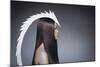 Female Model Wearing White Head Piece-Luis Beltran-Mounted Photographic Print