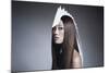 Female Model Wearing White Head Piece-Luis Beltran-Mounted Photographic Print