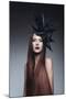 Female Model with Long Red Hair-Luis Beltran-Mounted Photographic Print