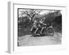 Female Motor Cyclists-null-Framed Photographic Print