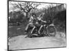 Female Motor Cyclists-null-Mounted Photographic Print