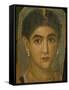 Female Mummy Portrait, from Thebes, 2nd Century-Roman Period Egyptian-Framed Stretched Canvas