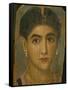 Female Mummy Portrait, from Thebes, 2nd Century-Roman Period Egyptian-Framed Stretched Canvas