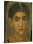 Female Mummy Portrait, from Thebes, 2nd Century-Roman Period Egyptian-Stretched Canvas