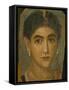 Female Mummy Portrait, from Thebes, 2nd Century-Roman Period Egyptian-Framed Stretched Canvas