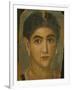 Female Mummy Portrait, from Thebes, 2nd Century-Roman Period Egyptian-Framed Giclee Print