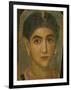 Female Mummy Portrait, from Thebes, 2nd Century-Roman Period Egyptian-Framed Giclee Print