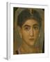 Female Mummy Portrait, from Thebes, 2nd Century-Roman Period Egyptian-Framed Giclee Print