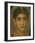 Female Mummy Portrait, from Thebes, 2nd Century-Roman Period Egyptian-Framed Giclee Print