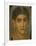 Female Mummy Portrait, from Thebes, 2nd Century-Roman Period Egyptian-Framed Giclee Print