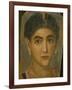 Female Mummy Portrait, from Thebes, 2nd Century-Roman Period Egyptian-Framed Giclee Print